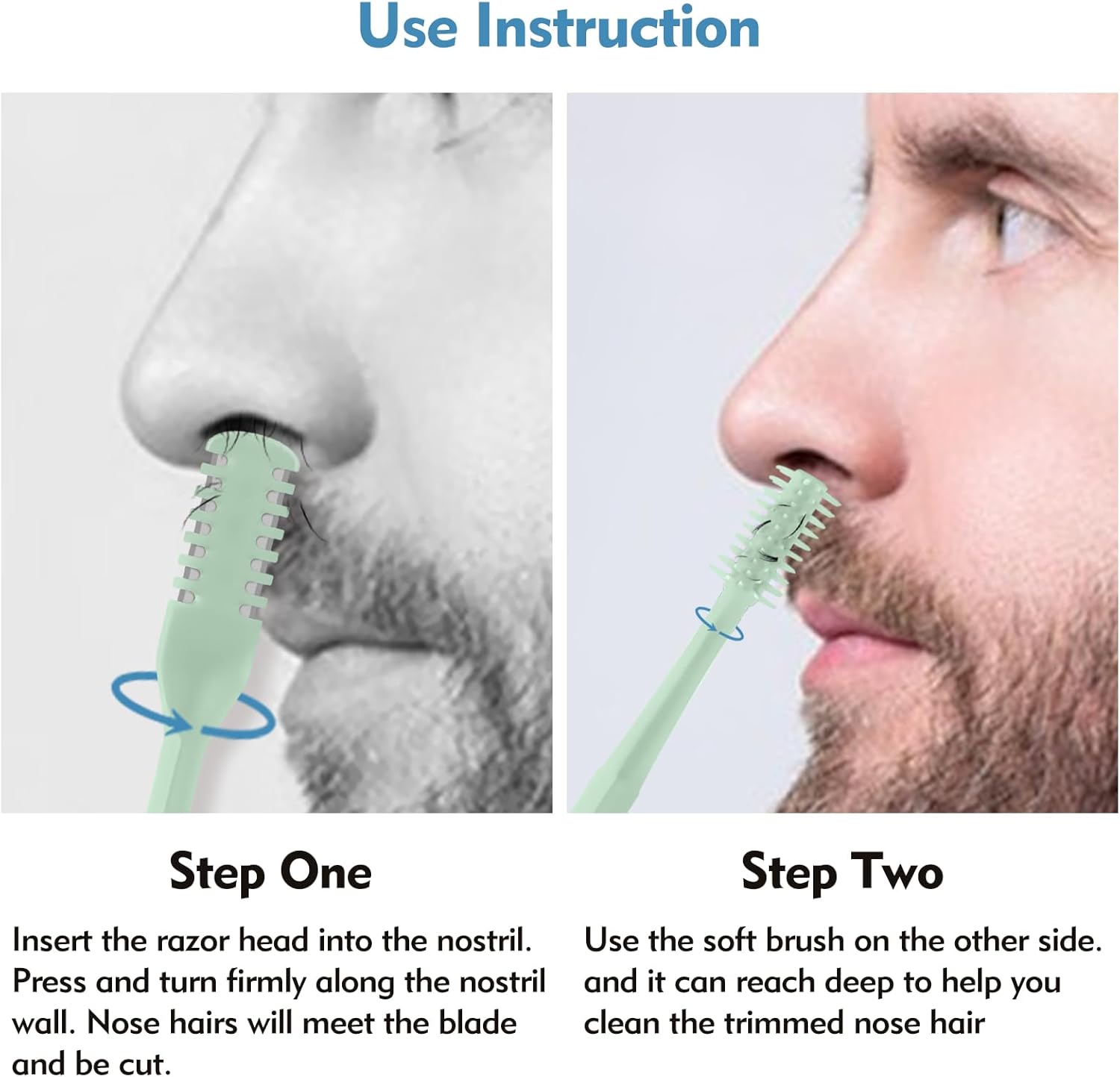 5/20/50 قطعة قاطع أنف 2 في 1،  - مراجعة Mens Grooming Tools وسعره