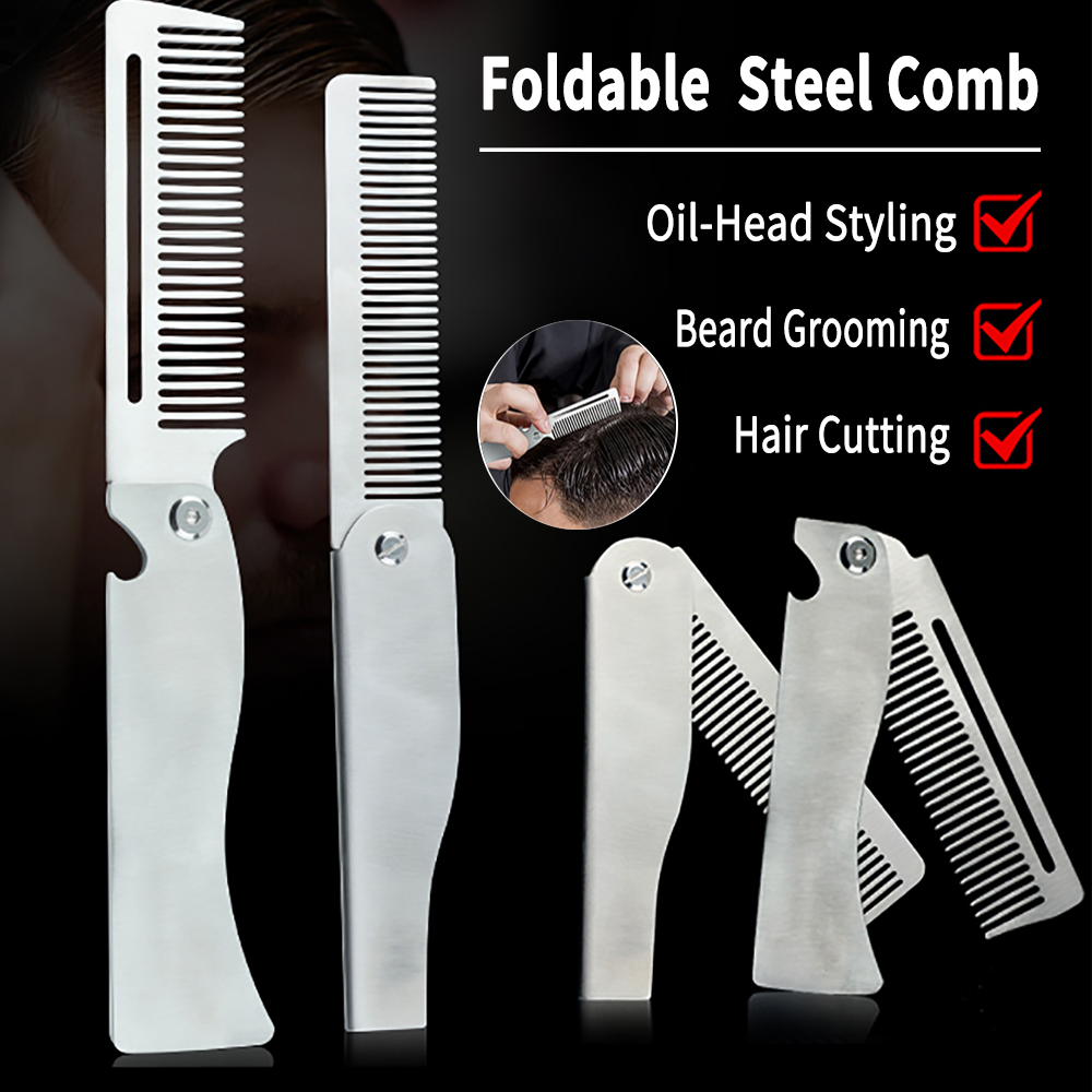 نوع جديد 1/2 قطعة أمشاط الصلب  - مراجعة Men'S Grooming Brush وسعره